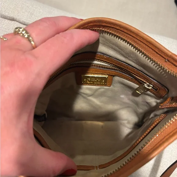 Ralph Lauren Brown Leather Bag with Gold Details - Picture 10 of 13